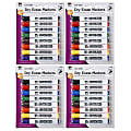 Charles Leonard Dry Erase Markers, Barrel Style, Chisel Point, Assorted, 8 Markers Per Pack, Set Of 4 Packs 1 thumbnail image