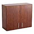 Safco® Modular Hospitality Wall Cabinet, Mahogany