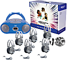 HamiltonBuhl Basic Cassette/CD 6-Station Listening Center With AM/FM Radio 1 thumbnail image