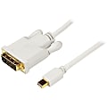 StarTech.com 10 ft Mini DisplayPort to DVI Adapter Converter Cable - Mini DP to DVI 1920x1200 - White