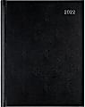 Office Depot® Brand Weekly Appointment Book, 8" x 11", Black, January To December 2022, OD711000