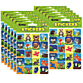 Eureka Theme Stickers, Woodland Creatures, 120 Stickers Per Pack, Set Of 12 Packs