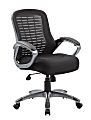 Boss Office Products Ribbed Mesh High-Back Task Chair, Black 1 thumbnail image