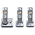 Panasonic® KX-TG1033S DECT 6.0 Digital 3-Handset Expandable Cordless Phone System With Digital Answering System, Silver 1 thumbnail image