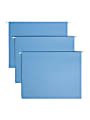 Smead® Hanging File Folders, 1/5-Cut Adjustable Tab, Letter Size, Blue, Box Of 25 1 thumbnail image