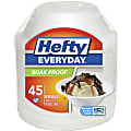 Hefty Everyday Soak Proof 12-oz Bowls - Disposable - White - 45 / Pack