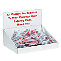 Partners Brand Tray Counter Display White Header Cards, White, Pack Of 10 1 thumbnail image