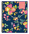 Blue Sky™ Day Designer Weekly/Monthly Academic Planner, CYO, 8 1/2" x 11", 50% Recycled, Peyton Navy, July 2018 to June 2019