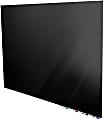 Ghent Aria Low Profile Magnetic Dry-Erase Whiteboard, Glass, 48” x 120”, Black