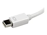 StarTech.com Travel A/V Adapter: 3-in-1 Mini DisplayPort to VGA DVI or HDMI Converter - White (MDP2VGDVHDW) - Video converter - DisplayPort - DVI, HDMI, VGA - white - for Apple MacBook Air
