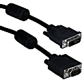 QVS CF15D-25 Video Cable Adaptor - 25 ft DVI Video Cable - First End: 1 x 15-pin HD-15 Male VGA - Second End: 1 x DVI Male Video - Black
