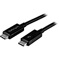 StarTech.com 1m Thunderbolt 3 (20Gbps) USB-C Cable - Thunderbolt, USB, and DisplayPort Compatible - 3.30 ft USB Data Transfer Cable for Docking Station, Portable Hard Drive, Monitor, Chromebook, MacBook - First End: 1 x Type C Male Thunderbolt 3