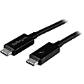 StarTech.com 1m Thunderbolt 3 (20Gbps) USB-C Cable - Thunderbolt, USB, and DisplayPort Compatible - 3.30 ft USB Data Transfer Cable  - TBLT3MM1M 1 thumbnail image