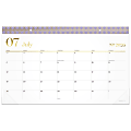 Mead Cambridge® WorkStyle® Academic 2026-2027 Monthly Desk Pad Calendar, Misty Lavender, Compact, 17 3/4" x 11" 1 thumbnail image