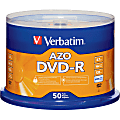 Verbatim® DVD-R Recordable Media, With Spindle, 4.7GB/120 Minutes, Pack Of 50 1 thumbnail image