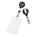 SKILCRAFT Retractable ID Badge Holder, Black 1 thumbnail image