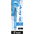 Pilot Dr. Grip Frosted Collection Ballpoint Pens - 1 mm Pen Point Size - Retractable - Black - Frosted Blue Barrel - 1 Pack