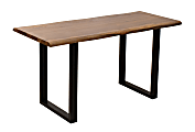 Coast to Coast Heath Exotic Live Edge Sheesham Wood Counter Height Dining Table, 36”H x 70"W x 30"D, Brownstone Nut Brown 1 thumbnail image