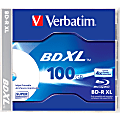 Verbatim BD-R XL 100GB 4X White Inkjet Printable, Hub Printable - 1pk Jewel Case - 100GB - 1pk Jewel Case 1 thumbnail image