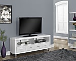 Monarch Specialties 4-Drawer TV Stand For TVs Up To 60", White