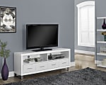 Monarch Specialties 4-Drawer TV Stand For TVs Up To 60", White 1 thumbnail image
