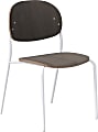 KFI Studios Tioga Guest Chair, Dark Chestnut/White