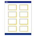Avery® Printable Tags With Sure Feed® Technology, 2" x 3", Matte White With Preprinted Gold Bead Design, Pack Of 80 1 thumbnail image