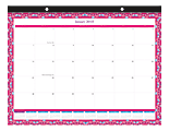 Office Depot® Brand Boho Floral Monthly Desk Pad Calendar, 22" x 17", January to December 2018 (RY18PFPY06) 1 thumbnail image