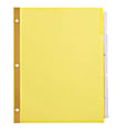 Office Depot® Brand Insertable Dividers With Tabs, 8 1/2" x 11", Clear, 5-Tab