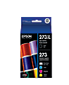 Epson® 273XL/273 Claria® High-Yield Black And Photo Black And Cyan, Magenta, Yellow Ink Cartridges, Pack Of 5, T273XL-BCS