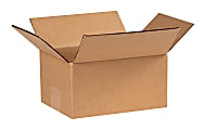 Partners Brand Corrugated Boxes, 8" x 6" x 4", Kraft, Pack Of 25