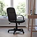 Flash Furniture Glove Vinyl Mid-Back Chair, Black 1 thumbnail image