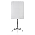 MasterVision® Super Value Mobile Floor Easel, Glass, White 1 thumbnail image
