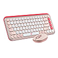 Logitech POP ICON COMBO, Bluetooth keyboard and mouse combo, comfortable typing, programmable keys and buttons, Rose 1 thumbnail image