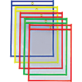 Partners Brand Job Ticket Holders, 9" x 12", Assorted Neon Colors, Pack Of 25 1 thumbnail image