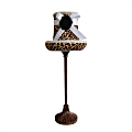 LimeLights Boutique-Style Hat Lamp, 20 7/8"H, Leopard Shade/Antique Brass Base