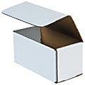 Partners Brand 12" Corrugated Mailers, 5"H x 5"W x 12"D, White, Pack Of 50