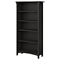 Bush Business Furniture Salinas 63"H 5-Shelf Bookcase, Vintage Black, Standard Delivery