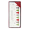 Markings by C.R. Gibson® Holiday Cards With Envelopes, 9" x 3 13/16", Happy Holidays Trees, Pack Of 16