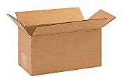 Partners Brand Long Corrugated Boxes, 10" x 5" x 5", Kraft, Pack Of 25