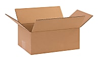 Partners Brand Corrugated Boxes, 10" x 7" x 4", Kraft, Pack Of 25