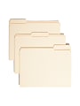 Smead® Reinforced Tab File Folders, Letter Size, 1/3 Cut, Manila, Box Of 100