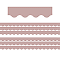 Teacher Created Resources Scalloped Border Trim, Light Mauve, 35' Per Pack, Set Of 6 Packs