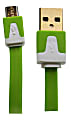 Wireless Gear Micro USB Flat Cable, Green 1 thumbnail image