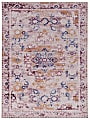 Linon Washable Area Rug, 5' x 7', Treville Pink/Gold 1 thumbnail image