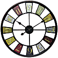 Infinity Instruments Kaleidoscope 24" Round Wall Clock, Multicolor 1 thumbnail image