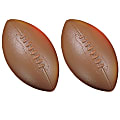 Champion Sports Coated High Density Foam Footballs, 6” x 10-1/2”, Brown, Pack Of 2 Balls 1 thumbnail image
