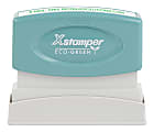 Custom ECO-GREEN Xstamper® Pre-Inked  Stamp, N05, 76% Recycled, 1/8" x 2-5/16" Impression
