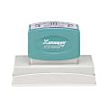 Custom ECO-GREEN Xstamper® Pre-Inked Stamp, N24, 54% Recycled, 1-1/8" x 3-1/8" Impression 1 thumbnail image