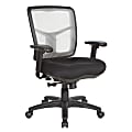 Office Star™ Pro-Line II® Air Mist Ergonomic Mesh Mid-Back Manager Chair, White